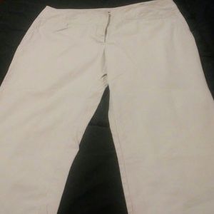 Massimo Stretch Beige Crop Pants